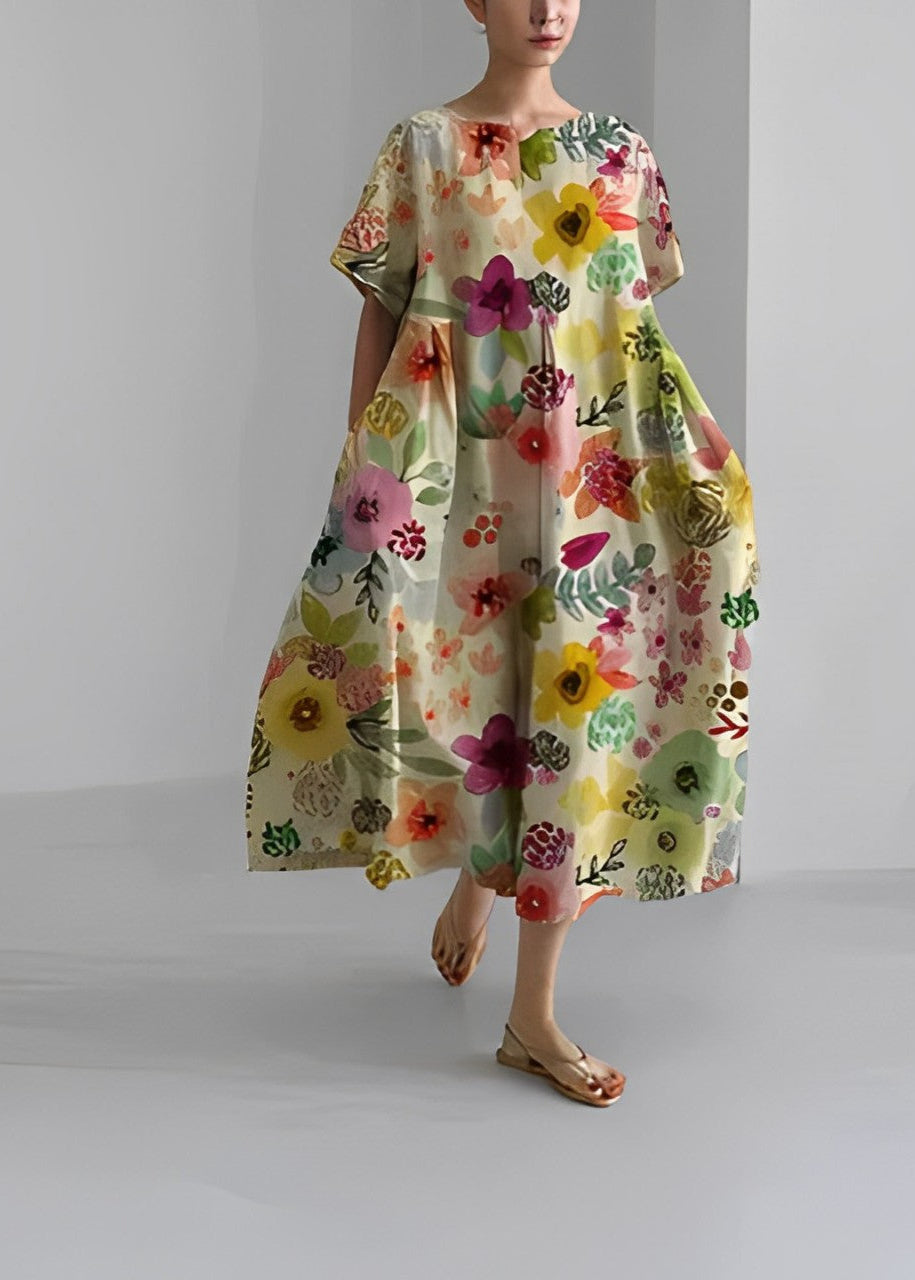 Amelia - Robe bohème à fleurs