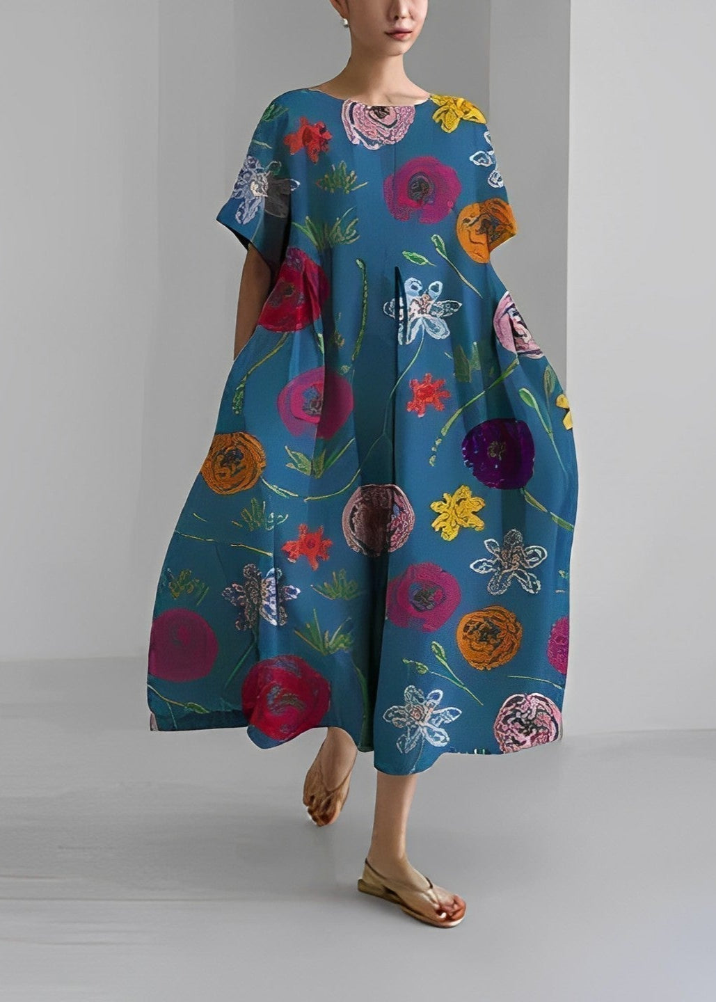 Amelia - Robe bohème à fleurs