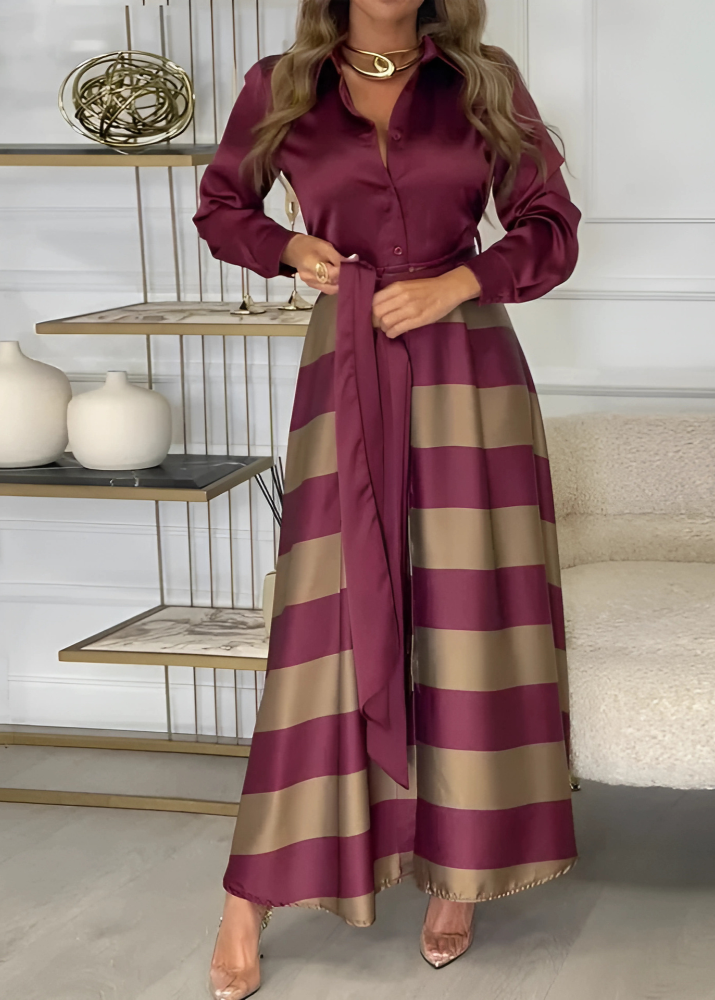 Charlotte – Robe Maxi Rayée